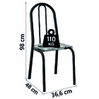 Conjunto Sala De Jantar Mesa Thais Com 4 Cadeiras Diva 0,70m