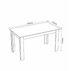 Conjunto Sala De Jantar Mesa Tower Com 6 Cadeiras Sol  Mel/ci