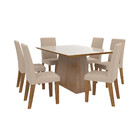 Conjunto Sala De Jantar Mesa Tucson E 6 Cadeiras Vênus Viero