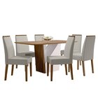 Conjunto Sala De Jantar Mesa Veneza 160x090cm Com 6 Cadeiras