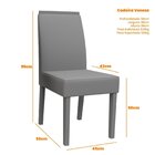 Conjunto Sala De Jantar Mesa Veneza 160x90cm Com 6 Cadeiras V