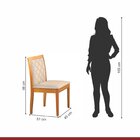 Conjunto Sala De Jantar Mesa Versales 120cm Com 4 Cadeiras Be