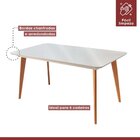 Conjunto Sala De Jantar Mesa Versales 140cm Com 6 Cadeiras Be