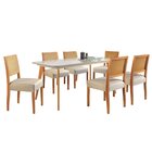 Conjunto Sala De Jantar Mesa Versales 140cm Com 6 Cadeiras Ve