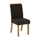 Conjunto Sala De Jantar Mesa Vidro/mdf 4 Cadeiras Camila Espr