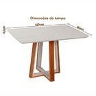 Conjunto Sala De Jantar Mesa Viena Com 4 Cadeiras Madeira Mac