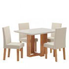 Conjunto Sala De Jantar Micaela 4 Cadeiras Venus Viero