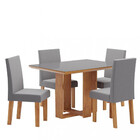 Conjunto Sala De Jantar Micaela 4 Cadeiras Venus Viero