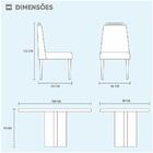 Conjunto Sala De Jantar Munique 6 Cadeiras Imperatriz Veludo