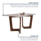 Conjunto Sala De Jantar Nápoles Tampo Vidro/mdf Com 6 Cadeira