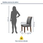 Conjunto Sala De Jantar Nápoles Tampo Vidro/mdf Com 6 Cadeira