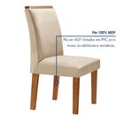 Conjunto Sala De Jantar Nápoles Tampo Vidro/mdf Com 6 Cadeira