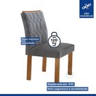 Conjunto Sala De Jantar Nápoles Tampo Vidro/mdf Com 6 Cadeira