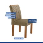 Conjunto Sala De Jantar Nápoles Tampo Vidro/mdf Com 6 Cadeira