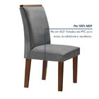 Conjunto Sala De Jantar Nápoles Tampo Vidro/mdf Com 8 Cadeira