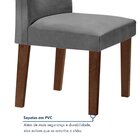 Conjunto Sala De Jantar Nápoles Tampo Vidro/mdf Com 8 Cadeira
