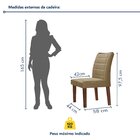 Conjunto Sala De Jantar Nápoles Tampo Vidro/mdf Com 8 Cadeira