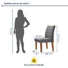 Conjunto Sala De Jantar Nápoles Tampo Vidro/mdf Com 8 Cadeira