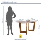 Conjunto Sala De Jantar Nápoles Tampo Vidro/mdf Com 8 Cadeira