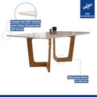 Conjunto Sala De Jantar Nápoles Tampo Vidro/mdf Com 8 Cadeira