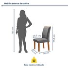 Conjunto Sala De Jantar Nápoles Tampo Vidro/mdf Com 8 Cadeira