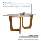 Conjunto Sala De Jantar Nápoles Tampo Vidro/mdf Com 8 Cadeira