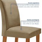 Conjunto Sala De Jantar Nápoles Tampo Vidro/mdf Com 8 Cadeira