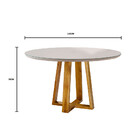 Conjunto Sala De Jantar Natalle 4 Lugares Com Mesa Redonda E