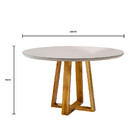 Conjunto Sala De Jantar Natalle Mesa Redonda 100 Cm E 4 Cadei