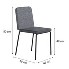 Conjunto Sala De Jantar Orbit 80x80cm Tampo Mdp Com 4 Cadeira