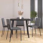 Conjunto Sala De Jantar Orbit 80x80cm Tampo Mdp Com 4 Cadeira