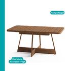 Conjunto Sala De Jantar Paris 6 Cadeiras Carraro Areia/rose/n