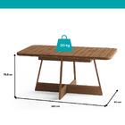 Conjunto Sala De Jantar Paris 6 Cadeiras Carraro Areia/rose/n