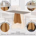 Conjunto Sala De Jantar Patricia 160x80 Tampo Mdf/vidro 6 Cad