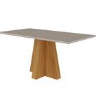 Conjunto Sala De Jantar Patricia 160x80 Tampo Mdf/vidro 6 Cad