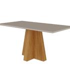 Conjunto Sala De Jantar Patricia 160x80 Tampo Mdf/vidro 6 Cad
