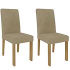 Conjunto Sala De Jantar Patricia 160x80 Tampo Mdf/vidro 6 Cad