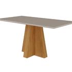 Conjunto Sala De Jantar Patricia 160x80 Tampo Mdf/vidro 6 Cad