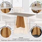 Conjunto Sala De Jantar Patricia 160x80 Tampo Mdf/vidro 6 Cad