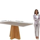 Conjunto Sala De Jantar Patricia 160x80 Tampo Mdf/vidro 6cade