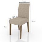 Conjunto Sala De Jantar Quadrada Mesa Isis 90cm E 04 Cadeiras