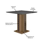 Conjunto Sala De Jantar Quadrada Mesa Isis 90cm E 04 Cadeiras