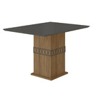 Conjunto Sala De Jantar Quadrada Mesa Jade 90cm E 04 Cadeiras