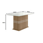 Conjunto Sala De Jantar Retangular Mesa Agata 136cm E 04 Cade