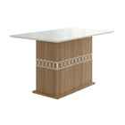 Conjunto Sala De Jantar Retangular Mesa Agata 136cm E 04 Cade