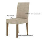 Conjunto Sala De Jantar Retangular Mesa Helo 136cm E 04 Cadei