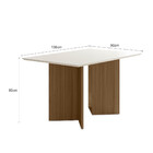 Conjunto Sala De Jantar Retangular Mesa Helo 136cm E 04 Cadei