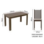 Conjunto Sala De Jantar Rosa Madesa Mesa Com 4 Cadeiras