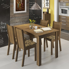 Conjunto Sala De Jantar Rosie Madesa Mesa Tampo De Madeira Co