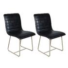 Conjunto Sala De Jantar Rubi Preto Com 4 Cadeiras Cristal Cou